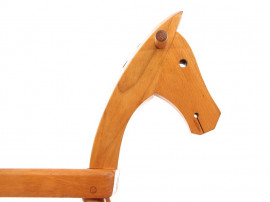 Mid century modern scandinavian rocking horse by Kay Bojesen