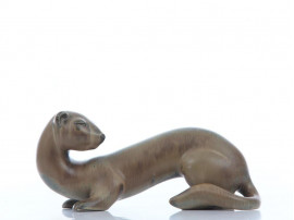 Mid century modern scandinavian ceramic ferret by Gunnar Nylund