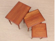 Mid-Century  modern scandinavian nesting tables in teak