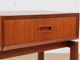 Mid-Century  modern scandinavian bench and miror in teak