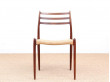 Mid-Century  modern scandinavian set of 4 Scandinavian rosewood chairs N° 78 by  Niels O. Møller