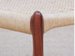 Mid-Century  modern scandinavian set of 4 Scandinavian rosewood chairs N° 78 by  Niels O. Møller