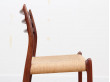 Mid-Century  modern scandinavian set of 4 Scandinavian rosewood chairs N° 78 by  Niels O. Møller