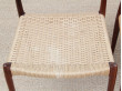 Suite de 4 chaises scandinaves en palissandre de Rio N° 78