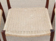 Suite de 4 chaises scandinaves en palissandre de Rio N° 78