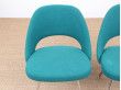 Mid-Century  modern scandinavian pair of executive chairs by Eero Saarinen for Knoll