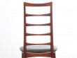 Mid-Century  modern scandinavian set of 4 rosewood chairs modele Lis  by Niels Koefoed