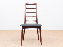 Mid-Century  modern scandinavian set of 4 rosewood chairs modele Lis  by Niels Koefoed