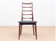 Mid-Century  modern scandinavian set of 4 rosewood chairs modele Lis  by Niels Koefoed