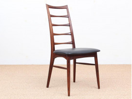 Mid-Century  modern scandinavian set of 4 rosewood chairs modele Lis  by Niels Koefoed