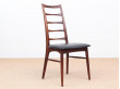 Mid-Century  modern scandinavian set of 4 rosewood chairs modele Lis  by Niels Koefoed