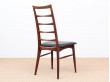 Mid-Century  modern scandinavian set of 4 rosewood chairs modele Lis  by Niels Koefoed