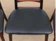 Mid-Century  modern scandinavian set of 4 rosewood chairs modele Lis  by Niels Koefoed