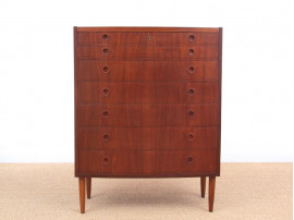 Mid-Century  modern  chest of drawers in teck