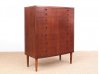 Mid-Century  modern  chest of drawers in teck