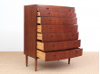 Mid-Century  modern  chest of drawers in teck