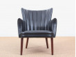 Mid-Century  modern scandinavian armchair model Teddy by Sven Skipper