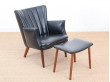 Mid-Century  modern scandinavian armchair model Teddy by Sven Skipper