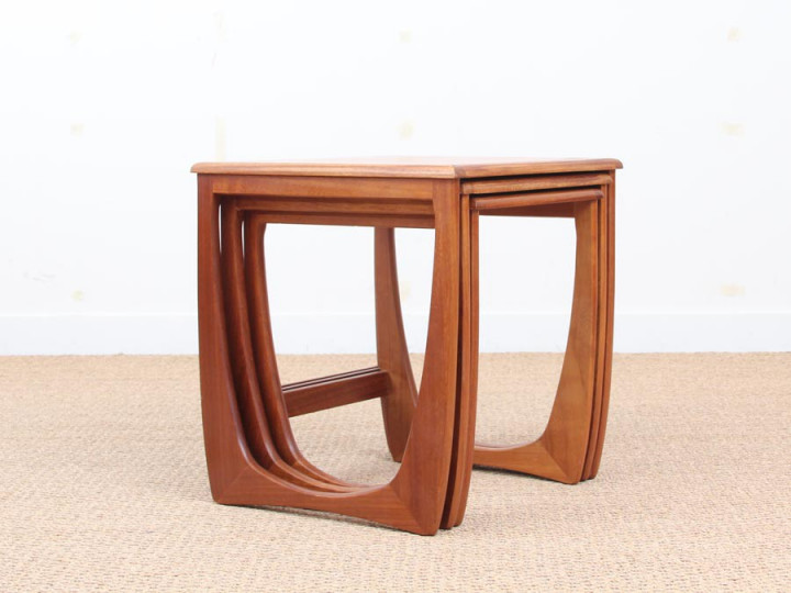 Mid-Century  modern scandinavian nesting tables in teak model Astro for G-Plan