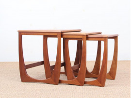 Mid-Century  modern scandinavian nesting tables in teak model Astro for G-Plan