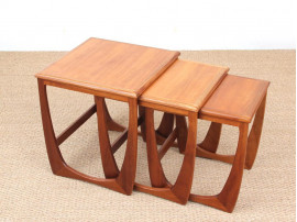 Mid-Century  modern scandinavian nesting tables in teak model Astro for G-Plan