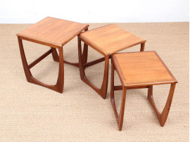 Mid-Century  modern scandinavian nesting tables in teak model Astro for G-Plan