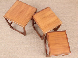 Mid-Century  modern scandinavian nesting tables in teak model Astro for G-Plan