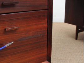 Mid-Century  modern scandinavian large desk in Rio rosewood by Arne Vodder for Sibast Furniture