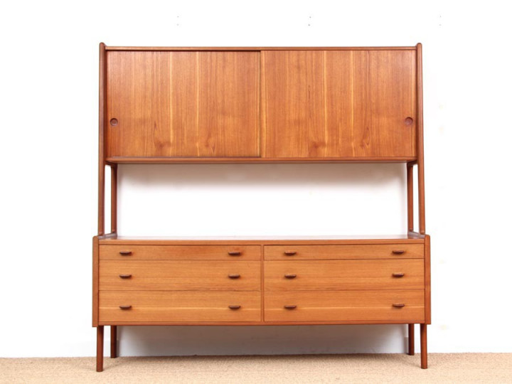 Mid-Century  modern scandinavian hight sideboard by Hans Wegner for Ry Møbler