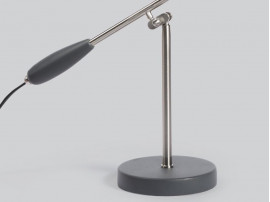 Lampe de table scandinave S-30016 "Birdy" grise. Edition neuve. 