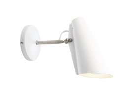 Mid-Century  modern wall  lamp S-30016 "Birdy" black short arm by Birger Dahl. New release.