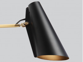 Mid-Century  modern wall  lamp S-30016 "Birdy" long arm black by Birger Dahl. New release.