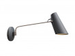 Mid-Century  modern wall  lamp S-30016 "Birdy" long arm black by Birger Dahl. New release.