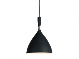 Mid-Century  modern pendant  lamp Dokka black by Birger Dahl. New release.