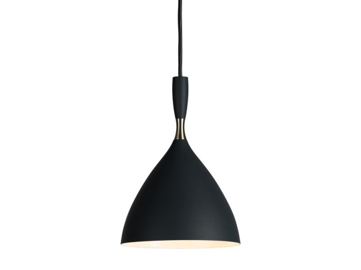 Mid-Century  modern pendant  lamp Dokka black by Birger Dahl. New release.