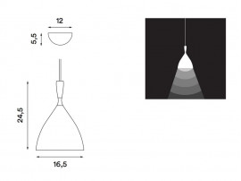 Suspension scandinave Dokka noire. Nouvelle édition.