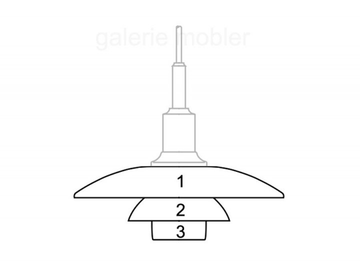 Pièces détachées pour suspension Louis Poulsen modèle PH 3/2