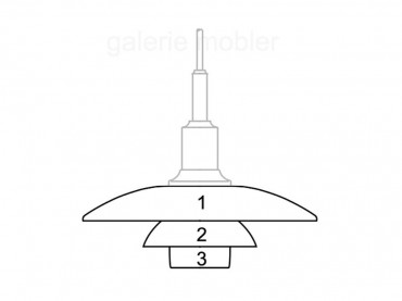 Pièces détachées pour suspension Louis Poulsen modèle PH 3/2