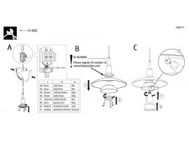 Spare parts for Louis Poulsen pendant lamp PH 3/2