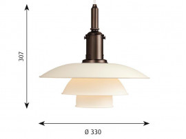 Spare parts for Louis Poulsen pendant lamp PH 3 1⁄2-2 1⁄2  steel