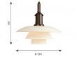 Spare parts for Louis Poulsen pendant lamp PH 3 1⁄2-2 1⁄2  steel