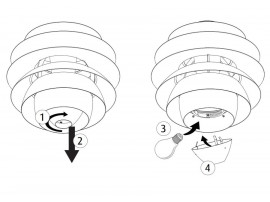 Pièces détachées pour suspension Louis Poulsen modèle PH Snowball