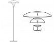 Spare parts for Louis Poulsen floor lamp PH 3 1⁄2-2 1⁄2