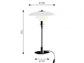 Pièces détachées pour lampe de table Louis Poulsen modèle PH 3/2