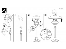 Spare parts for Louis Poulsen table lamp PH 3/2