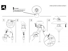 Pièces détachées pour lampe de table Louis Poulsen modèle PH 3 1⁄2-2 1⁄2 Verre