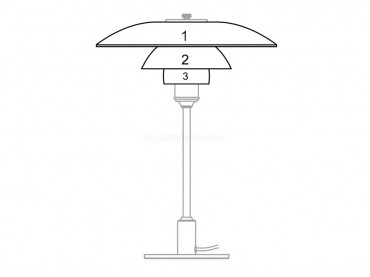 Spare parts for Louis Poulsen pendant lamp PH 1/2