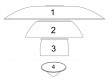 Pièces détachées pour suspension Louis Poulsen modèle PH 4 1⁄2-4 verre
