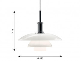 Pièces détachées pour suspension Louis Poulsen modèle PH 4 1⁄2-4 verre