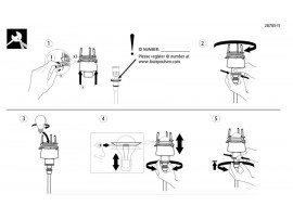 Pièces détachées pour lampadaire Louis Poulsen modèle PH 4 1⁄2-3 1⁄2 Verre